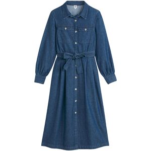La Redoute Vestido camisero vaquero de manga larga. Talla 34. Color La Redoute Vestido camisero vaquero de manga larga. Talla 34. Color