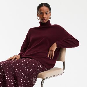 La Redoute Jersey de cuello vuelto, punto fino de cachemira. Talla S. Color La Redoute Jersey de cuello vuelto, punto fino de cachemira. Talla S. Color