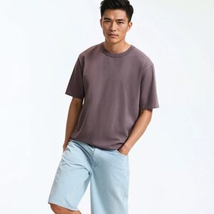 La Redoute Camiseta de algodón con cuello redondo y manga corta, lavado a la piedra, efecto desgastado. Talla XL. Color La Redoute Camiseta de algodón con cuello redondo y manga corta, lavado a la piedra, efecto desgastado. Talla XL. Color