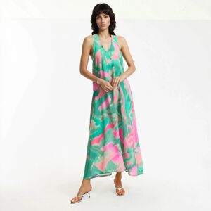 La Redoute Vestido largo sin mangas con estampados gráficos y escote de pico. Talla 44. Color La Redoute Vestido largo sin mangas con estampados gráficos y escote de pico. Talla 44. Color