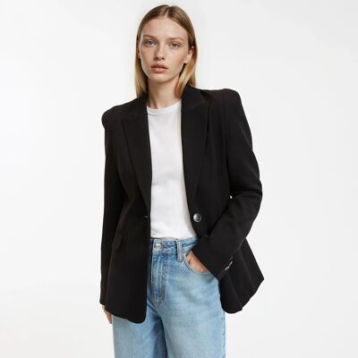 La Redoute Blazer larga, corte entallado. Talla 34. Color La Redoute Blazer larga, corte entallado. Talla 34. Color
