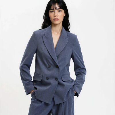 La Redoute Blazer larga cruzada oversize. Talla 34. Color La Redoute Blazer larga cruzada oversize. Talla 34. Color