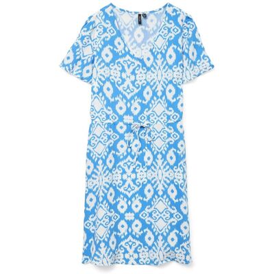 Vero Moda Vestido estampado, manga corta, escote en pico. Color Vero Moda Vestido estampado, manga corta, escote en pico. Color
