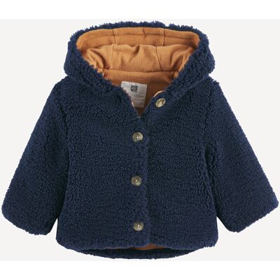 La Redoute Abrigo cálido con capucha de sherpa con forro polar. Talla 67 cm (6 meses). Color La Redoute Abrigo cálido con capucha de sherpa con forro polar. Talla 67 cm (6 meses). Color