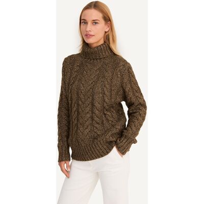 ANNE WEYBURN Jersey con cuello vuelto de punto grueso. Color ANNE WEYBURN Jersey con cuello vuelto de punto grueso. Color