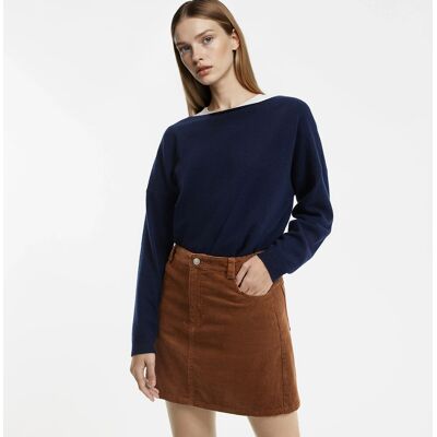 La Redoute Jersey de punto de cachemira fina, cuello barco. Talla XS. Color La Redoute Jersey de punto de cachemira fina, cuello barco. Talla XS. Color