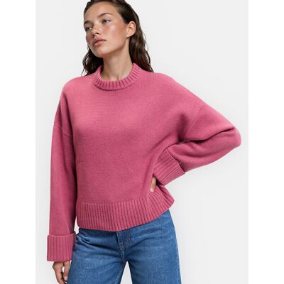 La Redoute Jersey de lana, cuello redondo, punto grande. Talla XL. Color La Redoute Jersey de lana, cuello redondo, punto grande. Talla XL. Color