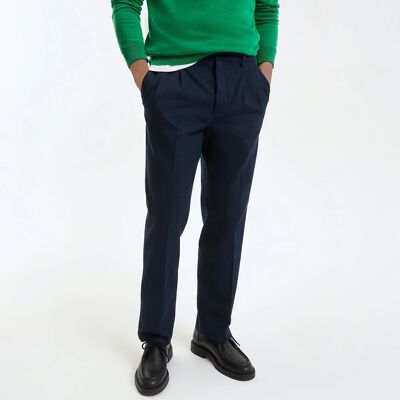 La Redoute Pantalón chino con pinzas, Signature PRIAM. Talla 44. Color La Redoute Pantalón chino con pinzas, Signature PRIAM. Talla 44. Color