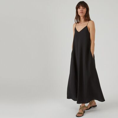 La Redoute Vestido largo de tirantes finos. Talla 44. Color La Redoute Vestido largo de tirantes finos. Talla 44. Color