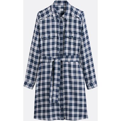 Pepe Jeans Vestido camisero de cuadros con cinturón POLYS. Color Pepe Jeans Vestido camisero de cuadros con cinturón POLYS. Color