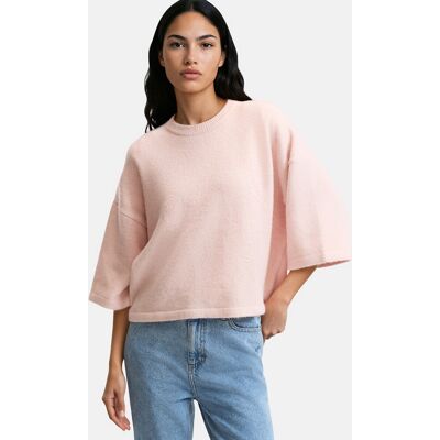 La Redoute Jersey oversize de manga corta de punto fino. Talla M. Color La Redoute Jersey oversize de manga corta de punto fino. Talla M. Color