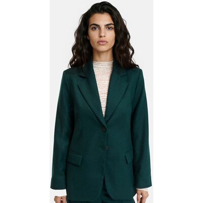 La Redoute Blazer de corte entallado de mezcla de lana. Talla 46. Color La Redoute Blazer de corte entallado de mezcla de lana. Talla 46. Color