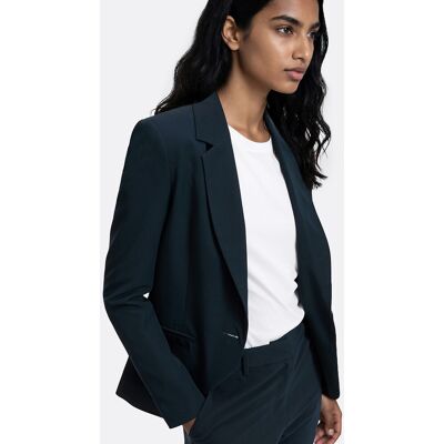 La Redoute Chaqueta blazer de corte entallado con una sola fila de botones. Talla 48. Color La Redoute Chaqueta blazer de corte entallado con una sola fila de botones. Talla 48. Color