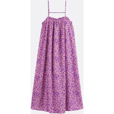 La Redoute Vestido evasé, estampado floral, tirantes finos. Talla 40. Color La Redoute Vestido evasé, estampado floral, tirantes finos. Talla 40. Color