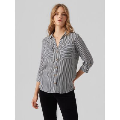 Vero Moda Camisa a rayas, de manga larga. Color Vero Moda Camisa a rayas, de manga larga. Color