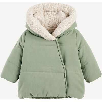La Redoute Abrigo cálido con capucha y forro de sherpa. Talla 54 cm (1 mes). Color La Redoute Abrigo cálido con capucha y forro de sherpa. Talla 54 cm (1 mes). Color