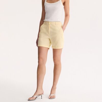 ANNE WEYBURN Pantalones cortos chinos, algodón elástico. Color ANNE WEYBURN Pantalones cortos chinos, algodón elástico. Color