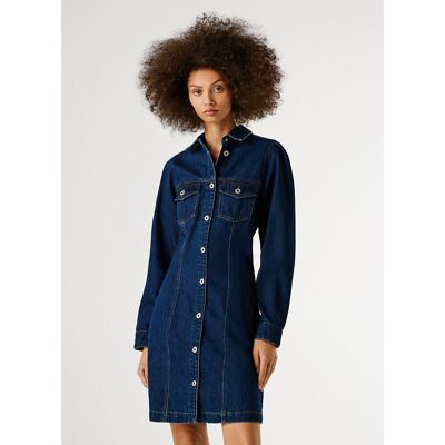 Pepe Jeans Vestido vaquero camisero. Color Pepe Jeans Vestido vaquero camisero. Color