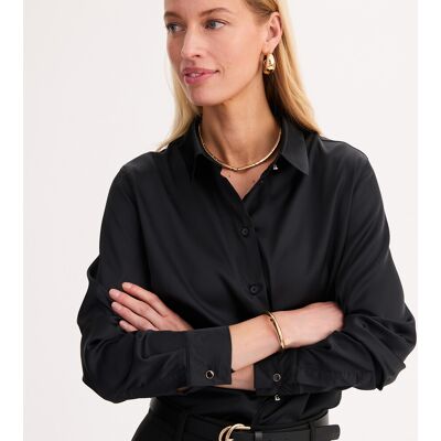 ANNE WEYBURN Camisa satinada, manga larga. Color ANNE WEYBURN Camisa satinada, manga larga. Color