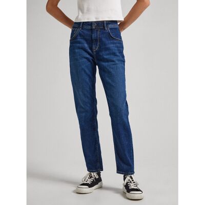 Pepe Jeans Vaqueros rectos tapered de cintura alta, VIOLET. Color Pepe Jeans Vaqueros rectos tapered de cintura alta, VIOLET. Color