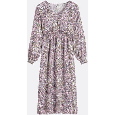 La Redoute Vestido largo estampado con escote en V. Talla XXL. Color La Redoute Vestido largo estampado con escote en V. Talla XXL. Color