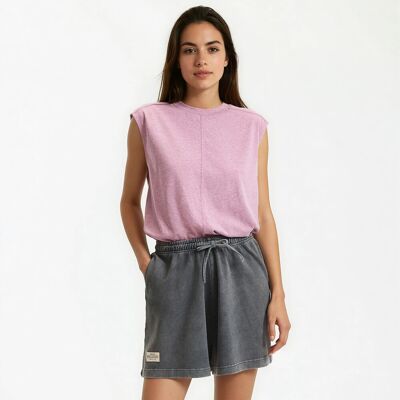 La Redoute Camiseta con cuello redondo, sin mangas. Talla XS. Color La Redoute Camiseta con cuello redondo, sin mangas. Talla XS. Color