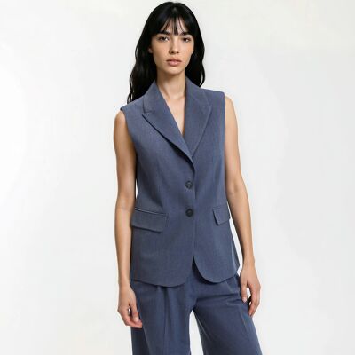 La Redoute Blazer larga oversize sin mangas. Talla 34. Color La Redoute Blazer larga oversize sin mangas. Talla 34. Color