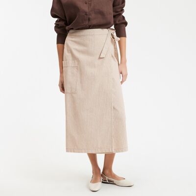 La Redoute Falda midi de rayas. Talla 40. Color La Redoute Falda midi de rayas. Talla 40. Color