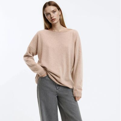 La Redoute Jersey de punto de cachemira fina, cuello barco. Talla XS. Color La Redoute Jersey de punto de cachemira fina, cuello barco. Talla XS. Color