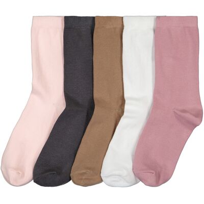 La Redoute Lote de 5 calcetines medios lisos. Talla 35/37. Color La Redoute Lote de 5 calcetines medios lisos. Talla 35/37. Color