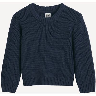 La Redoute Jersey de punto grueso y cuello redondo. Talla 86 cm (2 años). Color La Redoute Jersey de punto grueso y cuello redondo. Talla 86 cm (2 años). Color
