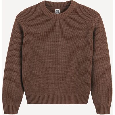 La Redoute Jersey de punto grueso y cuello redondo. Talla 86 cm (2 años). Color La Redoute Jersey de punto grueso y cuello redondo. Talla 86 cm (2 años). Color