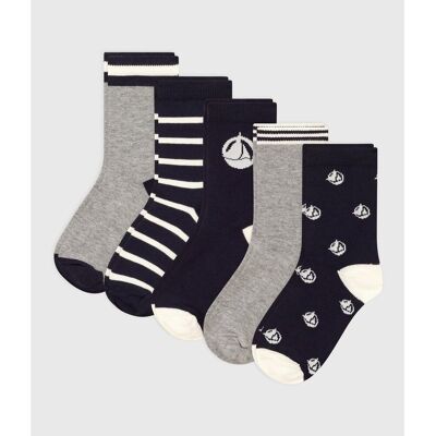Petit Bateau Lote de 5 pares de calcetines altos. Color Petit Bateau Lote de 5 pares de calcetines altos. Color