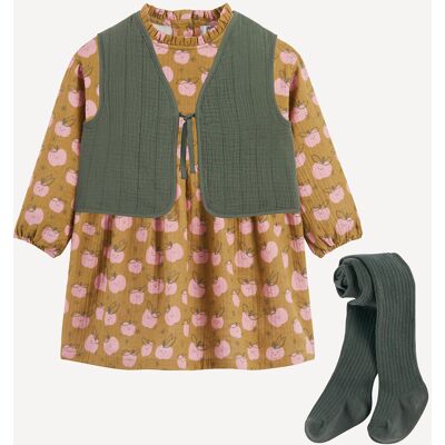 La Redoute Conjunto de 3 piezas con vestido, chaqueta y medias. Talla 86 cm (2 años). Color La Redoute Conjunto de 3 piezas con vestido, chaqueta y medias. Talla 86 cm (2 años). Color