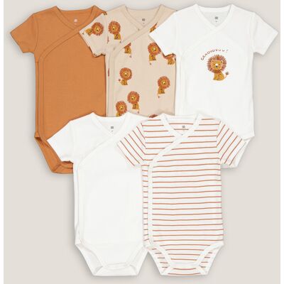 La Redoute Lote de 5 bodies para recién nacido de manga corta. Talla 67 cm (6 meses). Color La Redoute Lote de 5 bodies para recién nacido de manga corta. Talla 67 cm (6 meses). Color
