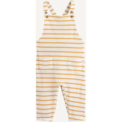 La Redoute Peto de punto de nido de abeja a rayas. Talla 86 cm (2 años). Color La Redoute Peto de punto de nido de abeja a rayas. Talla 86 cm (2 años). Color