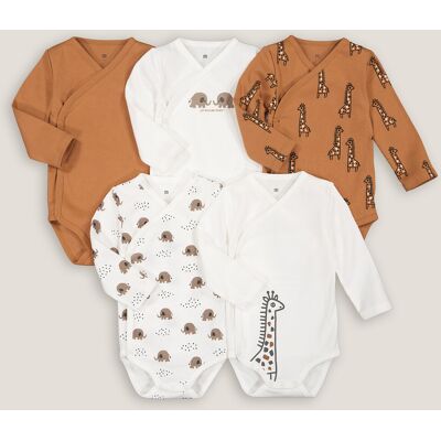 La Redoute Lote de 5 bodies recién nacido manga larga. Talla 86 cm (2 años). Color La Redoute Lote de 5 bodies recién nacido manga larga. Talla 86 cm (2 años). Color