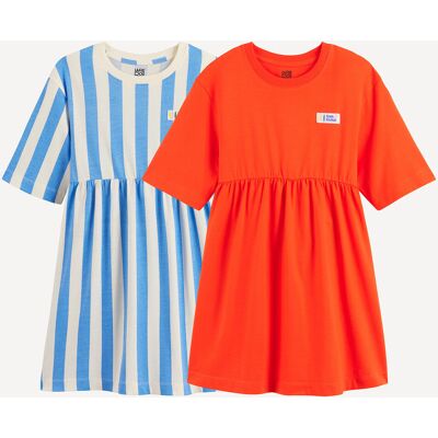 La Redoute Lote de 2 vestidos de punto de manga corta. Talla 156 cm (14 años). Color La Redoute Lote de 2 vestidos de punto de manga corta. Talla 156 cm (14 años). Color