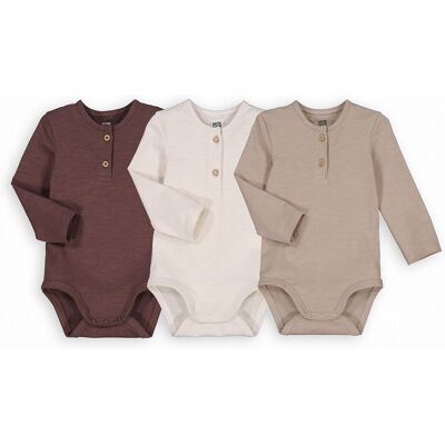 La Redoute Lote de 3 bodies lisos. Talla 86 cm (2 años). Color La Redoute Lote de 3 bodies lisos. Talla 86 cm (2 años). Color