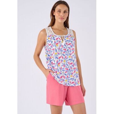 DAMART Pijama corto con espalda de encaje SM climatyl. Color DAMART Pijama corto con espalda de encaje SM climatyl. Color