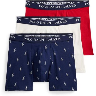 POLO RALPH LAUREN Lote de 3 calzoncillos boxer de algodón elástico. Color POLO RALPH LAUREN Lote de 3 calzoncillos boxer de algodón elástico. Color