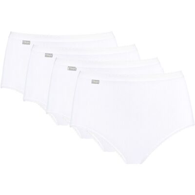 Playtex Lote de 4 bragas midi de algodón. Color Playtex Lote de 4 bragas midi de algodón. Color