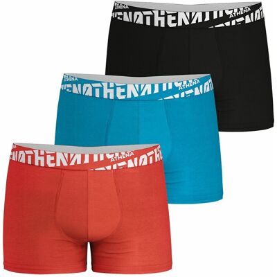ATHENA Lote de 3 bóxer lisos Easy Sport. Color ATHENA Lote de 3 bóxer lisos Easy Sport. Color