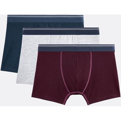 La Redoute Lote de 3 bóxers de algodón stretch. Talla L. Color La Redoute Lote de 3 bóxers de algodón stretch. Talla L. Color