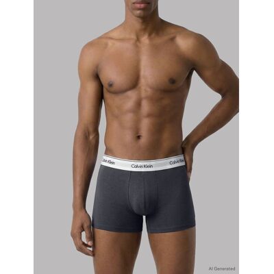 Calvin Klein UNDERWEAR Lote de 3 bóxers elásticos lisos Brief. Color Calvin Klein UNDERWEAR Lote de 3 bóxers elásticos lisos Brief. Color