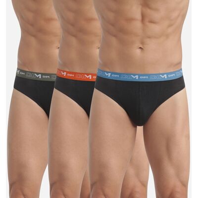 DIM. Lote de 3 slips Coton Stretch. Color DIM. Lote de 3 slips Coton Stretch. Color