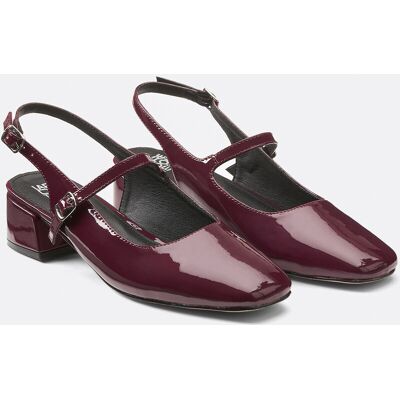 La Redoute Bailarinas de charol con tacón pequeño. Talla 42. Color La Redoute Bailarinas de charol con tacón pequeño. Talla 42. Color