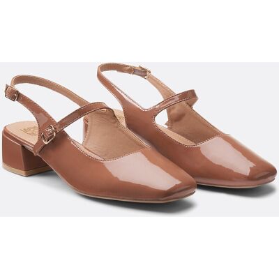 La Redoute Bailarinas de charol con tacón pequeño. Talla 41. Color La Redoute Bailarinas de charol con tacón pequeño. Talla 41. Color