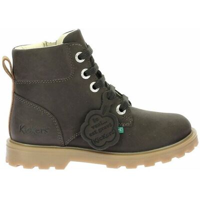 Kickers Botines de piel con cordones Kick Bluck. Color Kickers Botines de piel con cordones Kick Bluck. Color
