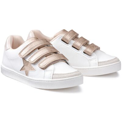 La Redoute Zapatillas bajas con tiras autoadherentes, detalle de estrella. Talla 36. Color La Redoute Zapatillas bajas con tiras autoadherentes, detalle de estrella. Talla 36. Color